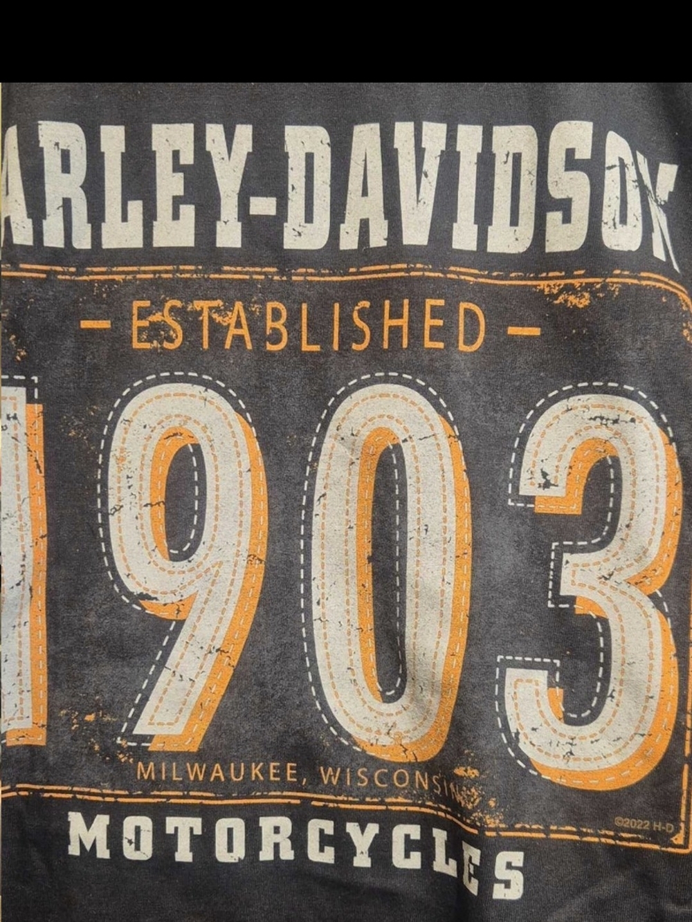 Harley-Davidson XL 1903 Motorcycle Graphic Shirt - Picture 3 of 9